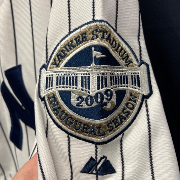 majestic 2009 inaugural new york yankees mantle jersey size 52 - Picture 7 of 7